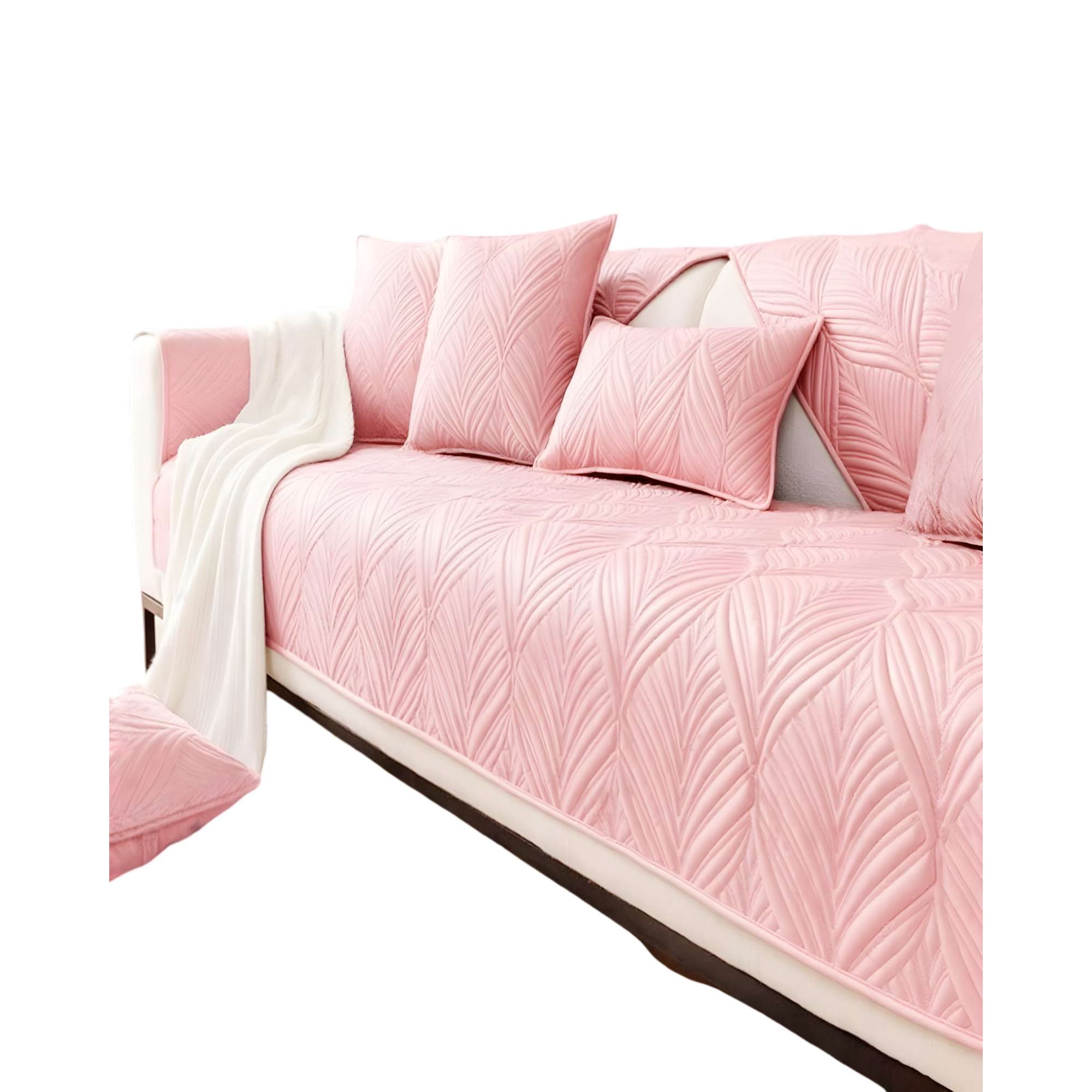 Genérico - Pack De 5 Fundas Para Sofa Con Diseño G3 Rosa