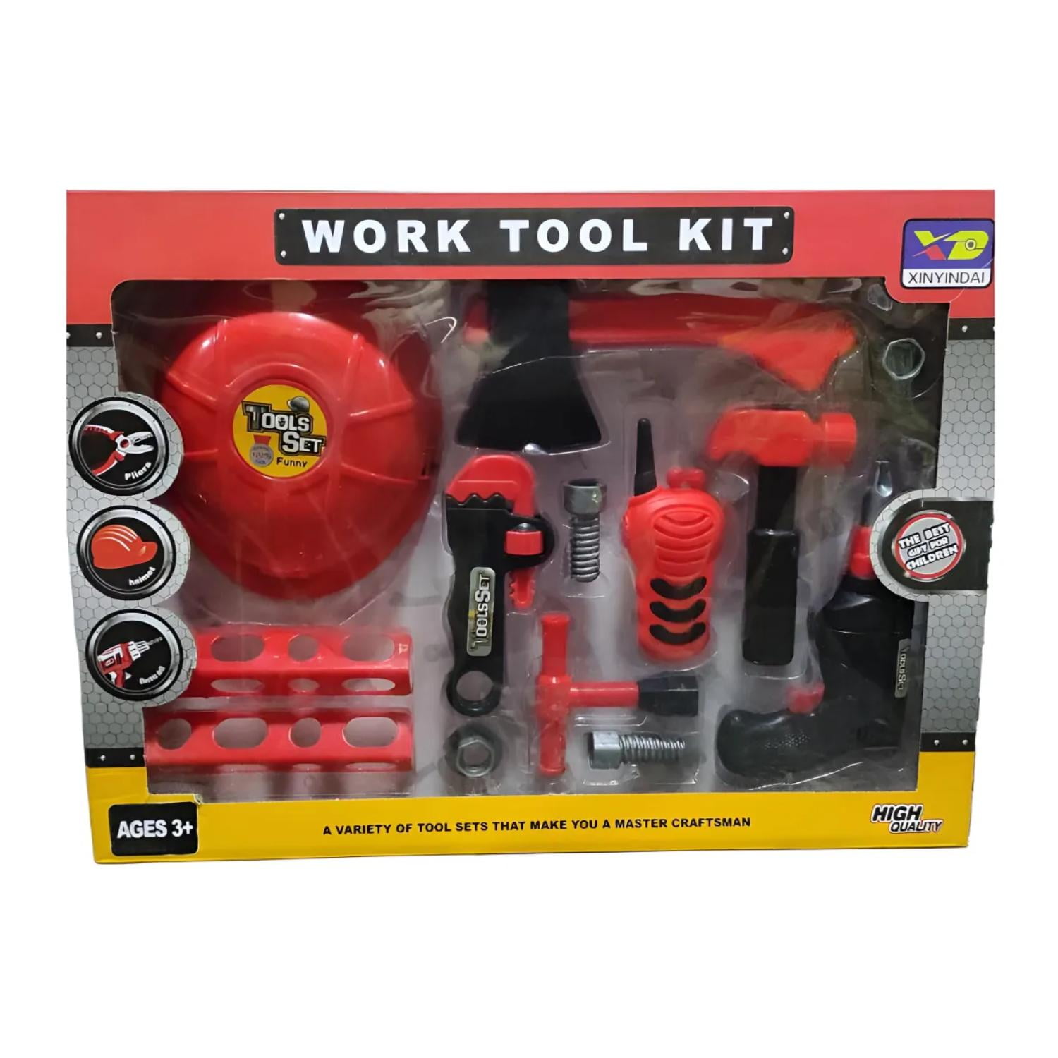 Total Upgrate - Juguete Set De Bombero 12 Piezas Casco Herramientas Infantil