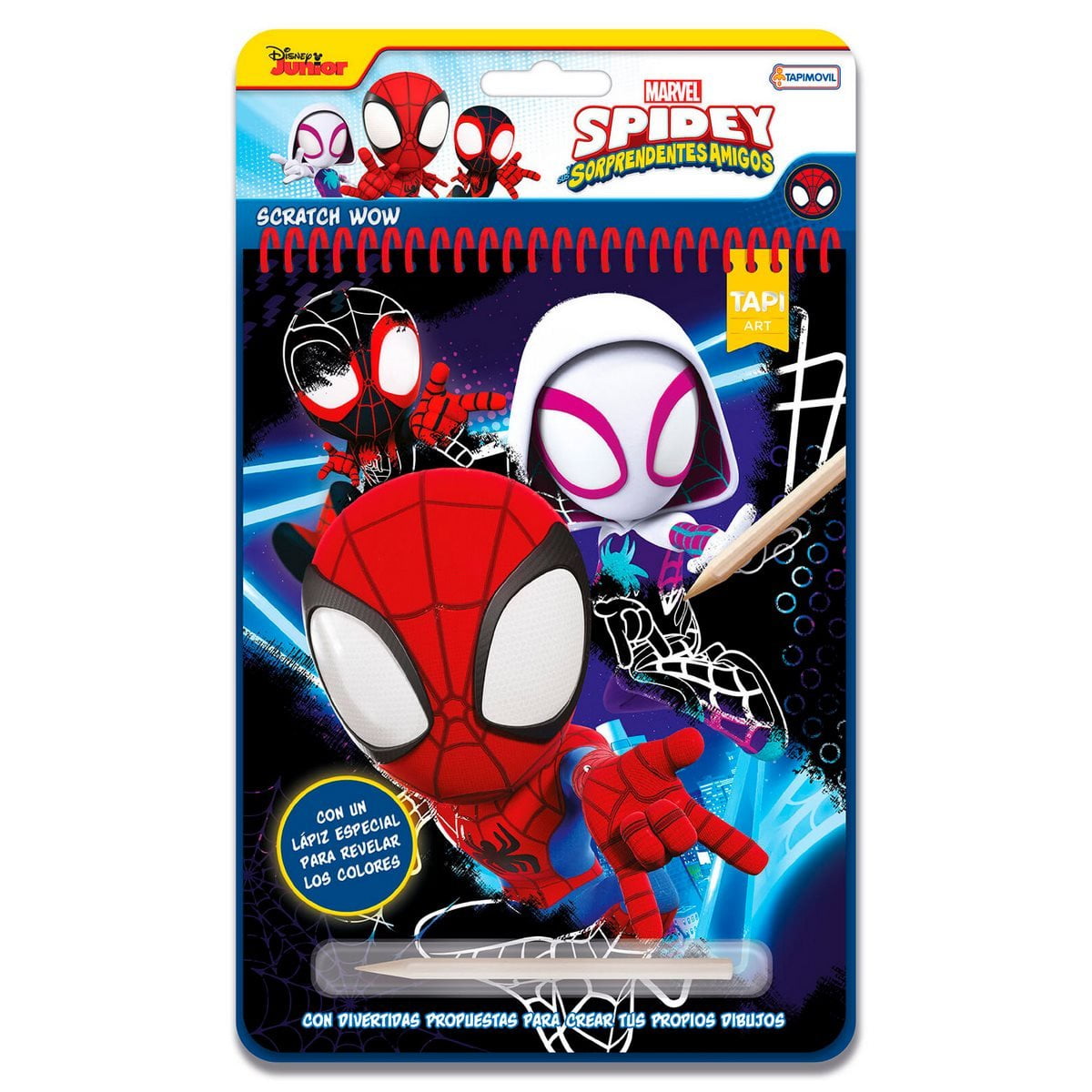 Libro Con Actividades Para Raspar Con Lápiz – Spiderman