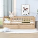 thumbnail image 1 of Twin Size Daybed Wood Bed with Two Drawers, Natural, 1 of 3