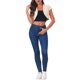 thumbnail image 2 of INSPIRE CHIC Chaqueta de Jean Recortada Casual para Mujeres de Regreso a Clases con Mangas Cortas S Albaricoque, 2 of 6