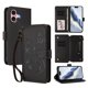 thumbnail image 1 of Funda Cartera Mariposa para [iPhone 16 Plus] con Soporte y Cremallera Negro, 1 of 6