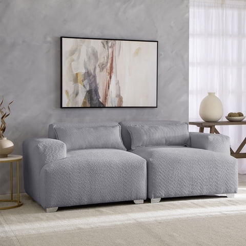Muebles Cottoni - Sofá Cala - Boucle Gris