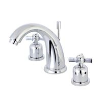 Grifo De Baño Kingston Brass Kb8981Zx Widespread 8 En Cromo Pulido