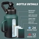 thumbnail image 2 of Botella De Agua De 2 6 L Con Aislamiento Libre De Bpa Y Asa, 2 of 6
