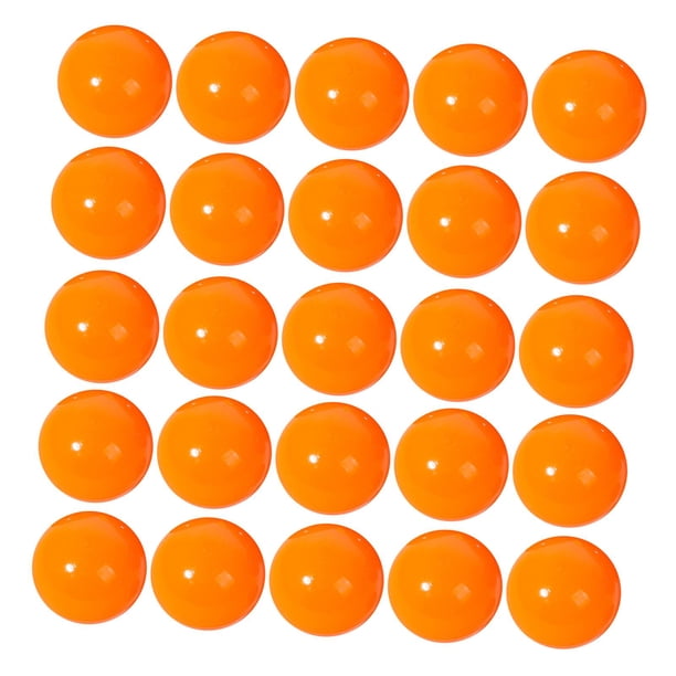 25x Bolas de Bingo Bolas de Llamada Accesorios de Reemplazo Universal Bolas de Lotería Duraderas Bola de Conteo para Noches Hogares Viajes Juegos de G naranja