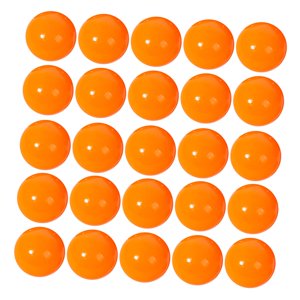 Magideal - 25X Bolas De Bingo Bolas De Llamada Accesorios De Reemplazo Universal Bolas De Lotería Duraderas Bola De Conteo Para Noches Hogares Viajes Juegos De G Naranja