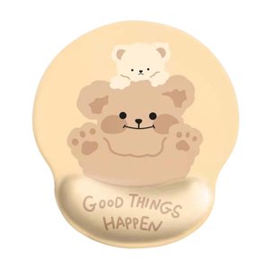 Magideal - Alfombrilla De Ratón Ergonómica Antideslizante Gamepad De Escritorio Base De Goma Cómoda Reposamanos Cojín Suave Y Suave Alfombrilla De Soporte Para , Osa Llevar