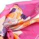 thumbnail image 4 of Pañuelo tipo seda 70 x 70 estampado floral fucsia Talla Única, 4 of 5