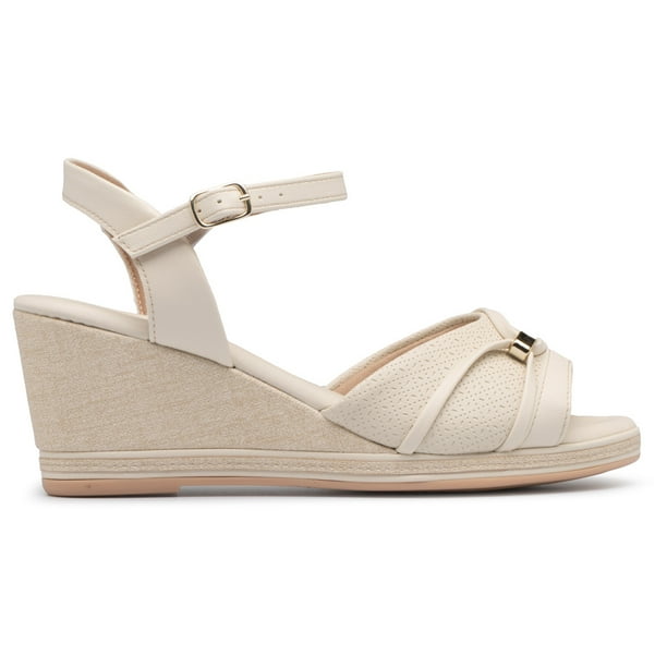 Sandalia Mujer Anabela Alice Hueso 759 Piccadilly