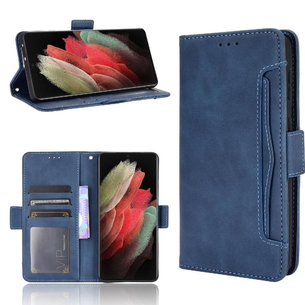 Funda Tipo Billetera FOXDOCK para Samsung Galaxy S21 Ultra 5G – Tapa Flip con Tarjetero
