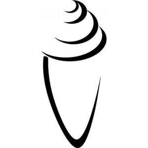 Rienda Libre Graphics - Decomural Ice Cream Cone Kitchen Cafe Ws-15663