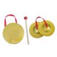 thumbnail image 1 of Mini Platillos De Mano Pequeños, Instrumento Gong Para Fiestas De Celebración Navideña, Niños De 12cm, 1 of 5