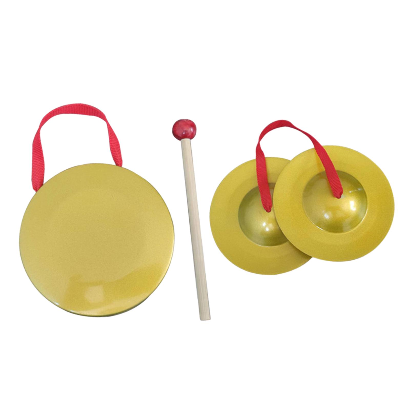 Bothyi - Mini Platillos De Mano Pequeños, Instrumento Gong Para Fiestas De Celebración Navideña, Niños De 12Cm