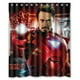 thumbnail image 1 of Cortina de ducha de Iron Man de Los Vengadores, juego de cortina de baño con ganchos, tamaño 60 x 72 pulgadas, 1 of 3