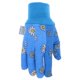 thumbnail image 3 of Guante de jardín MUD Basic de PVC con forma de palma punteada para mujer, azul M/L, 3 of 7