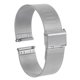 thumbnail image 1 of Correa de reloj de malla de acero inoxidable Uxcell 20mm liberación rápida ajustable correa de reloj de metal para hombres y mujeres, tono plateado, 1 of 7
