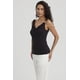 thumbnail image 4 of Polera Mujer Drapeado Aplicación Negro, 4 of 8