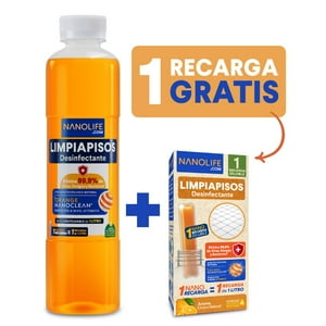 Limpiapisos Desinfectante Citrico Nanolife - Kit Inicial 1Lt (1X + Bot)