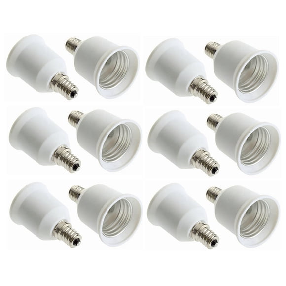 Adaptador de casquillo Minbow E12 a E27/E26 - Pack de 12 unidades