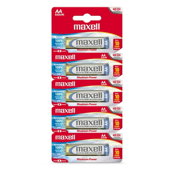 Pilas Alcalinas Maxell Tamaño AAA 5 Unidades