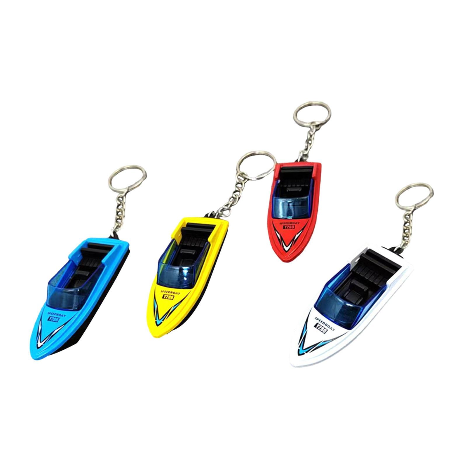 Bothyi - 4 Piezas De Juguetes Modelo De Lancha Motora, Juguete De Verano Para Adultos, Niños Y Niñas, Regalo De Cumpleaños Con Llavero