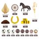thumbnail image 2 of Decoración para tartas ZXSWEET, diseño vaquero, marrón, caballo, pelota, fiesta western, 2 of 7