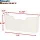 thumbnail image 3 of Porta documentos Simple Houseware pack de 3, blanco, 30 × 17 cm, 3 of 5