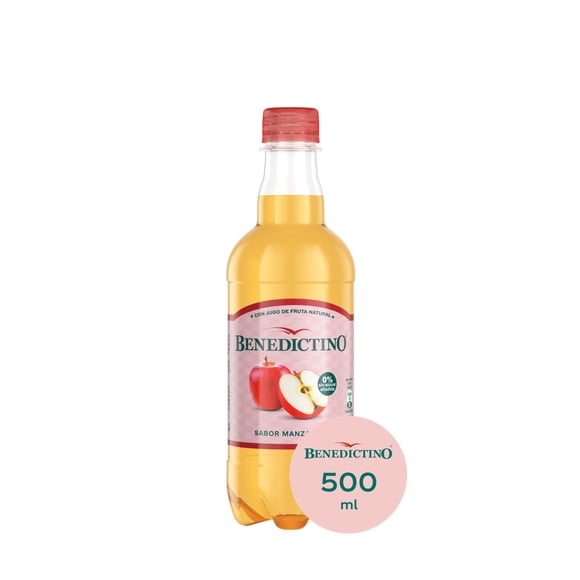 Agua Saborizada Manzana Botella, 500 ml