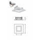 thumbnail image 2 of Reflector LED de retrofit cuadrado Onyx AC de 4" 2700K 120V, 2 of 2