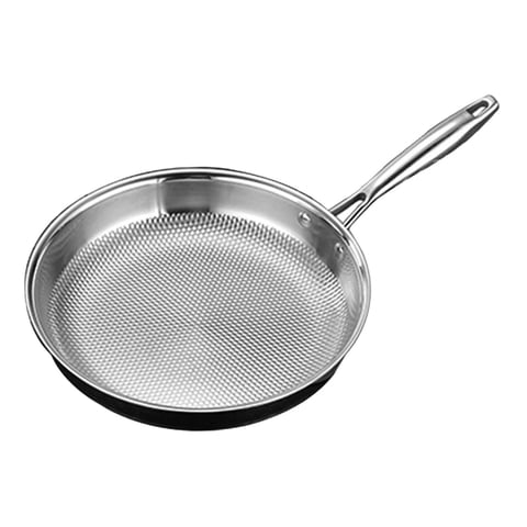 Bothyi - Sartén De Acero Inoxidable Para Utensilios De Cocina De Gas, Sartén Antiadherente Redonda Para El Hogar