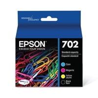 Cartucho De Tinta Epson 702 Durabrite Ultra Black & Color T702120-Bcs