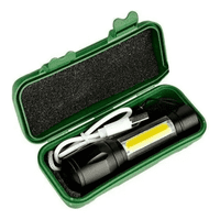 Genérico - Mini Linterna Recargable Usb De Bolsillo Blanco Negro