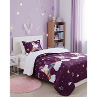 Mylhogar - Cobertor Con Sherpa Premium Otoño Invierno Plaza Y Media