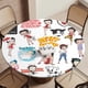 thumbnail image 5 of Betty Boop-theme Fitted Round Tablecloths Elastic Edged Table Covers Waterproof Table Cloth for Kitchen Holiday Party Tables Decor 150cm, 5 of 6