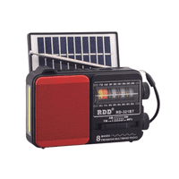 Tecnolab - Radio Portatil Solar Radiosafe45 Tl653R Rojo