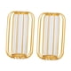 thumbnail image 2 of Florero Nórdico De 2 Uds, Jarrón De Cristal Dorado De Hierro Para Decoración De Estante De Oficina En Casa, 2 of 5