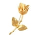 thumbnail image 1 of Elegante Broche De Rosa Chapado En Oro De 24 Quilates Para Traje De Hombre, Joyería Para El Novio De La Boda, 1 of 3