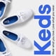 thumbnail image 5 of Zapatillas Keds Champion de lona con cordones blancas para mujer, talla 7, 5 of 7