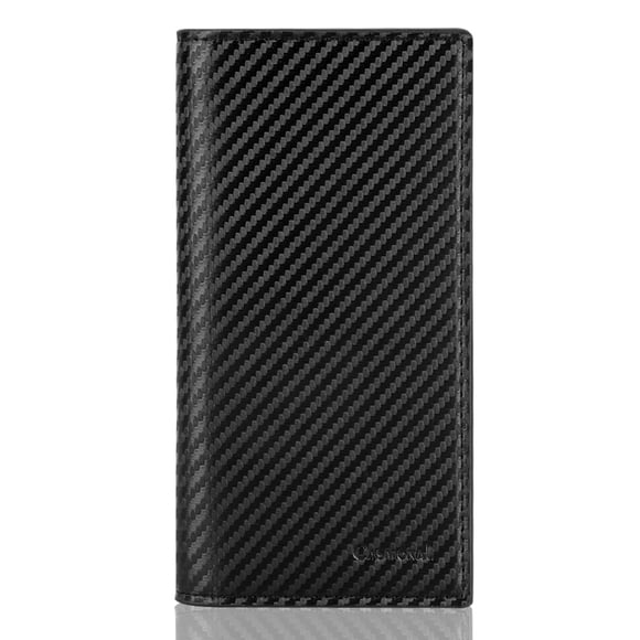 Funda para chequera CASMONAL, piel de primera calidad, con bloqueo RFID