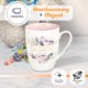 thumbnail image 3 of Taza de café Christian Art Gifts 355 ml con diseño floral blanco y rosa, 3 of 5