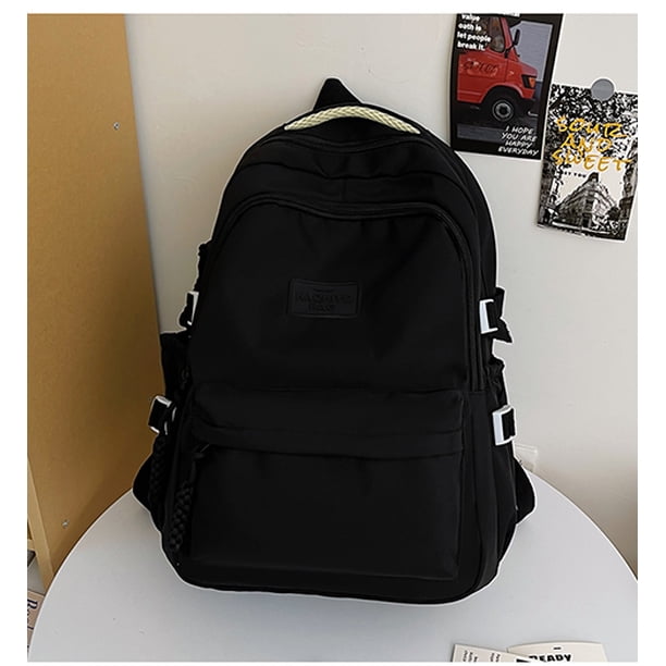 Solid Color Women Rucksack Large School Bag Backpack for Teenage Girls Fashion College Student Book Bag Mochilas рюкзак 가방