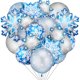 thumbnail image 1 of Set de globos con temática invernal Hicarer, 60 piezas, copos de nieve, 1 of 7