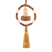 Bothyi - Colgante Para Espejo Retrovisor De Coche, Decoración De La Suerte Para Pared De Amigos, Decoración Feng Shui, Borla Amarilla