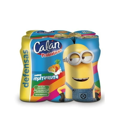 Bebida Láctea Probiótico Sabor Multifruta Pack Botella 6 Botellas 90 Cc C/U Calán