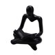 thumbnail image 4 of Estatuilla Humana De Estatua De Pensador Abstracto Coleccionable Para Estantería De Boda Negra, 4 of 5