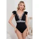 thumbnail image 1 of Traje De Baño Mujer Algodon Acanalado Una Pieza Animal Print 8406, 1 of 3