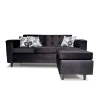 Focus - Seccional Intercambiable Roma Felpa Negro