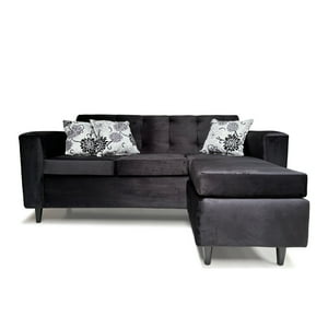 Focus - Seccional Intercambiable Roma Felpa Negro