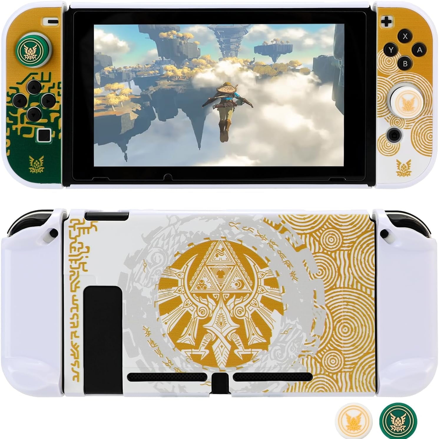 Funda Protectora Aaronmei Nintendo Switch Oled Blanco